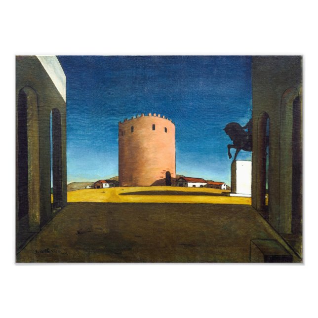 Foto The Red Tower | Giorgio de Chirico |  (Frente)