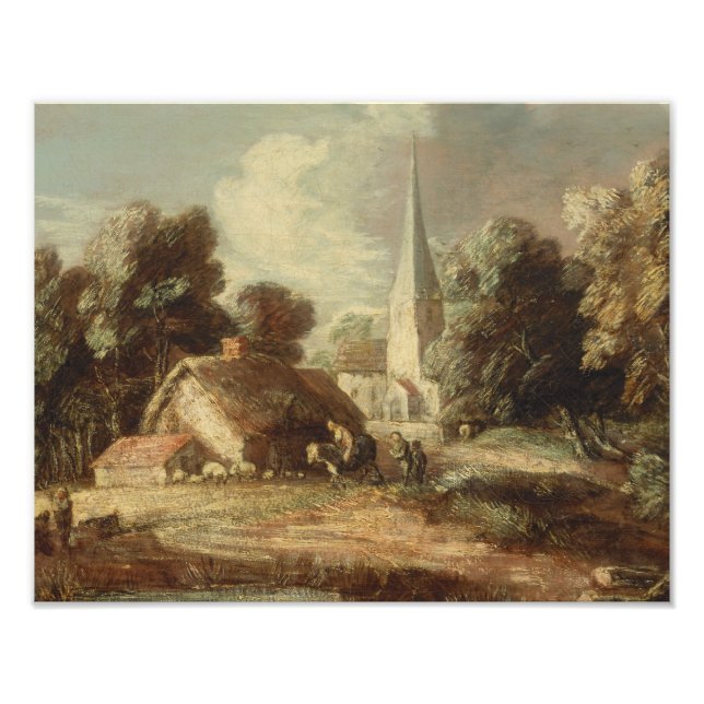 Foto Thomas Gainsborough - Paisaje con cabaña (Frente)
