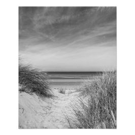 Foto Through the Dunes to the Sea, Holkham Monochrome
