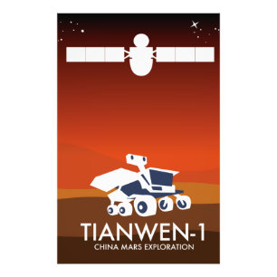 Foto Tianwen-1 arte espacial de China