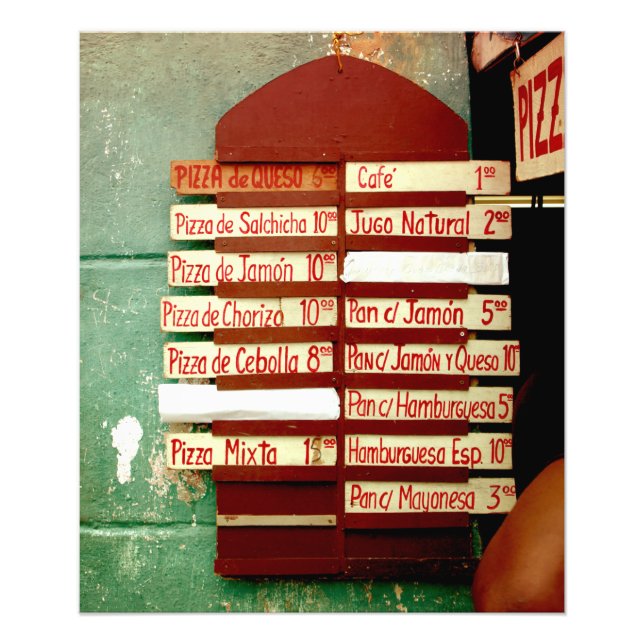 Foto Tienda de pizza cubana | Imprimir (Frente)