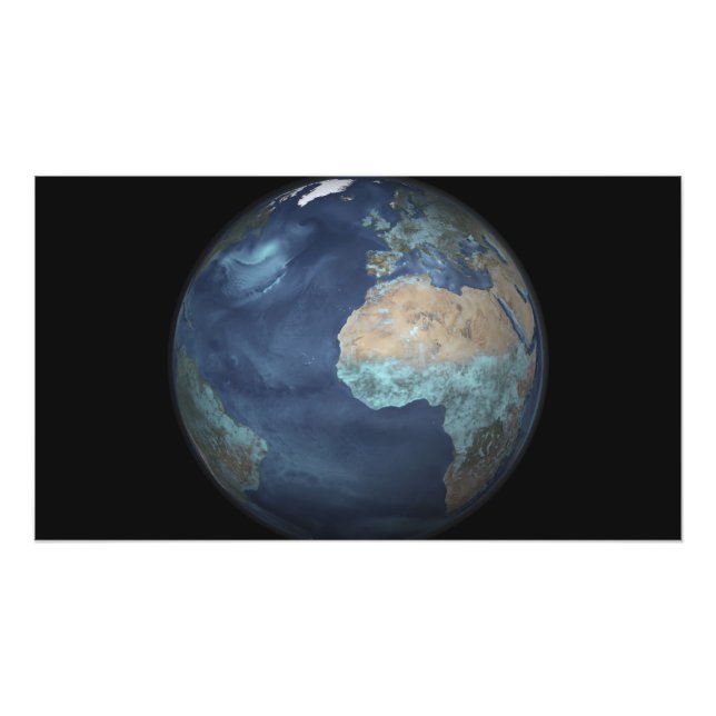 Foto Tierra completa mostrando evaporación (Frente)