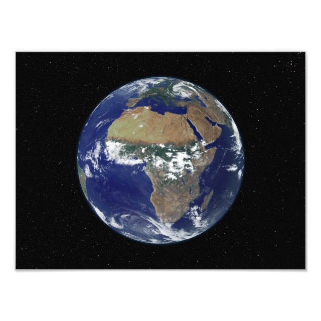 Foto Tierra completa que muestra África y Europa (Frente)