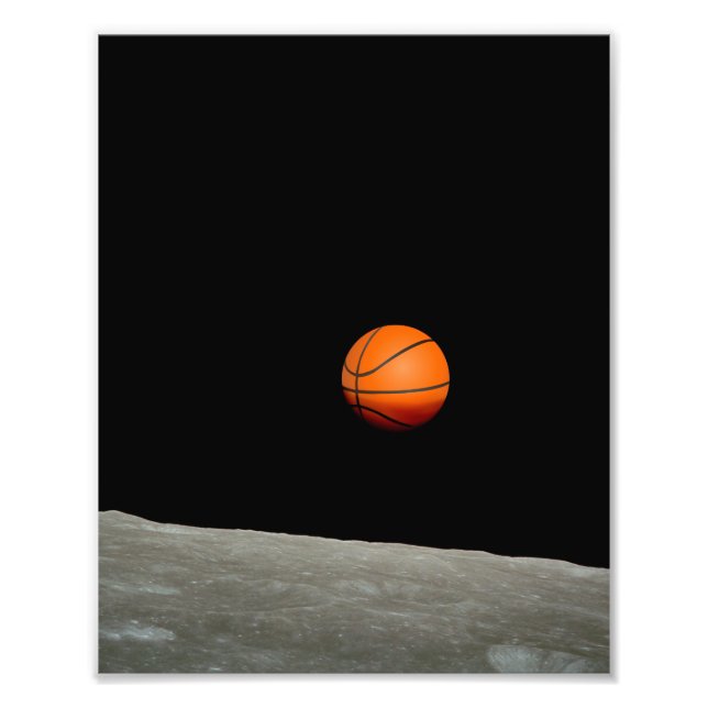 Foto tierra de baloncesto del universo espacial de la l (Frente)