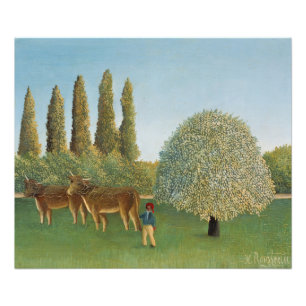 Foto Tierra de pradera (El Pastizal), Henri Rousseau,