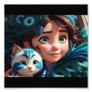 Foto "Tierras pequeñas, gran amor: Chica con su amigo f