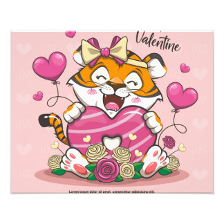 Foto tiger_con_love_heart_balloon_animal_valentin