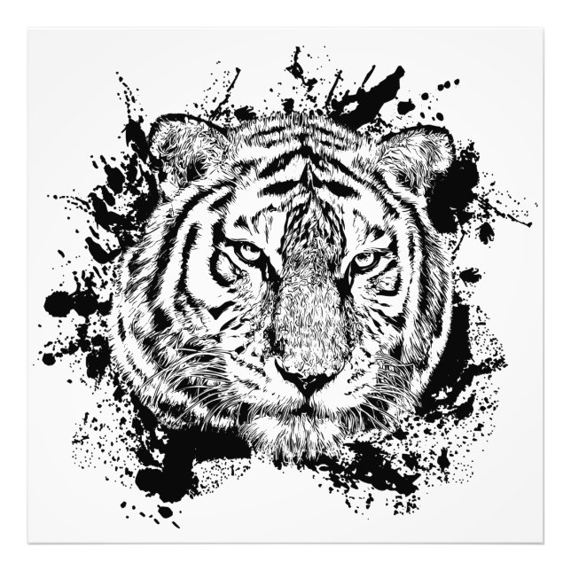 Foto Tigre Animal Sauvage Jungle Safari Afrique Monde N (Frente)