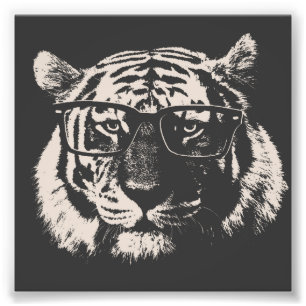 Foto Tigre del inconformista con los vidrios