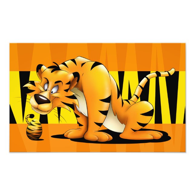 Foto Tigre y cachorro (Frente)