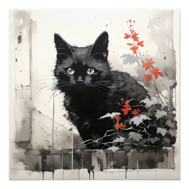 Foto Tinta de Gato Negro (Frente)