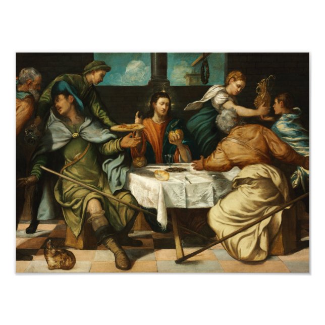 Foto Tintoretto - La cena en Emmaus (Frente)