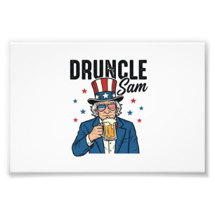 Foto Tío Borracho Sam Diseño Divertido de Cerveza Patri