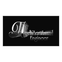 Tipografía de obra de arte de ingeniero arquitectó