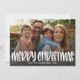 Foto tipografía familiar Navidad alegre