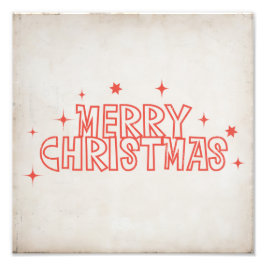 Foto Tipografía Retro Feliz Navidad