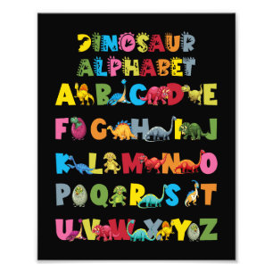 Foto Tipos De Dinosaurios Alphabet ABC