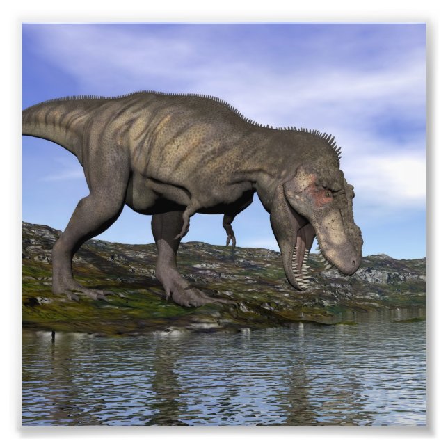 Foto Tirannosauro rex dinosaurio - 3D renderizado (Frente)