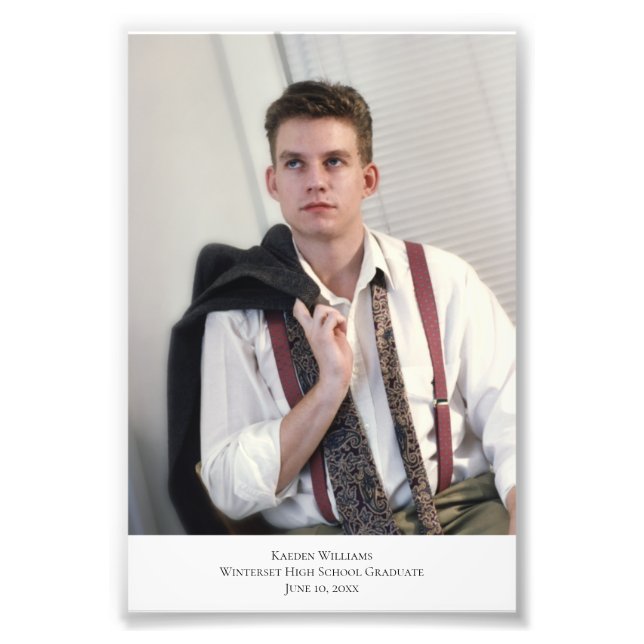 Foto Título de retrato personalizado 3 Ampliación de la (Frente)