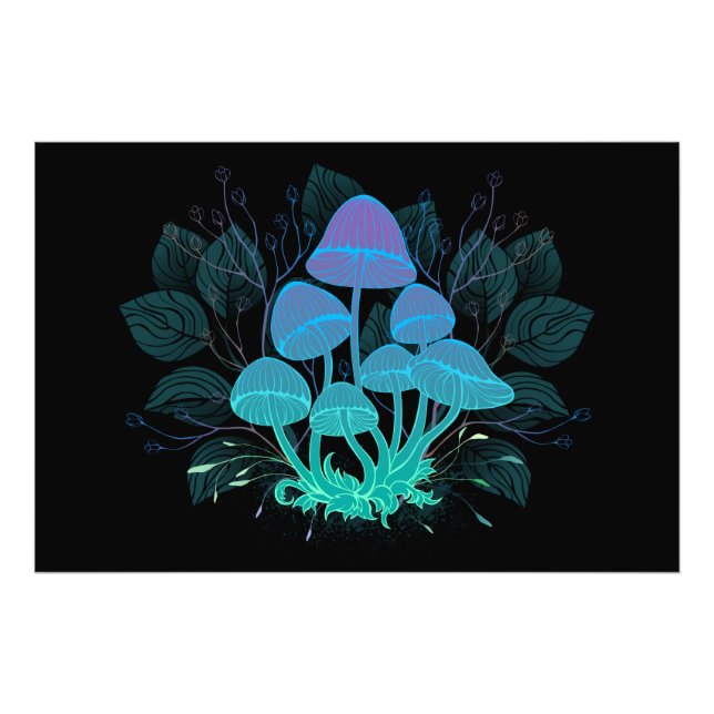 Foto Toadstools en Bushes (Frente)