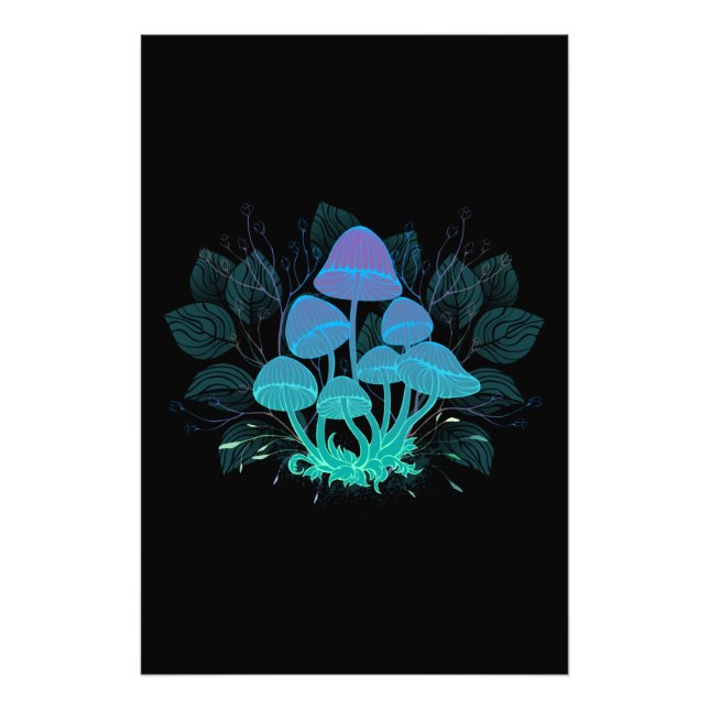 Foto Toadstools en Bushes (Frente)