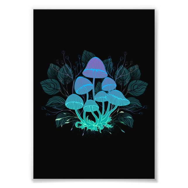 Foto Toadstools en Bushes (Frente)