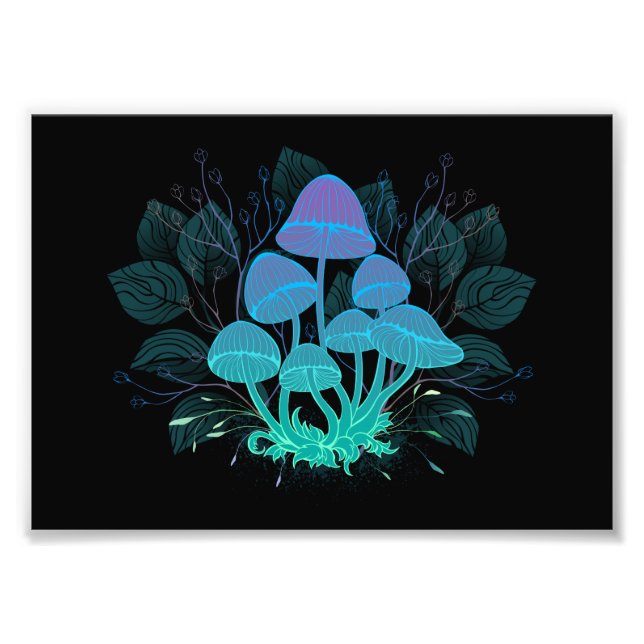 Foto Toadstools en Bushes (Frente)