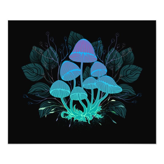 Foto Toadstools en Bushes (Frente)