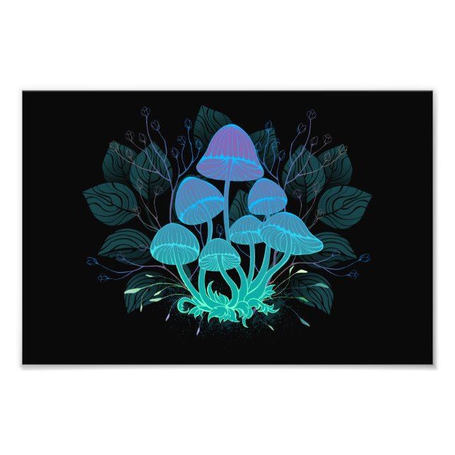 Foto Toadstools en Bushes (Frente)