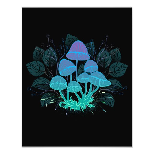 Foto Toadstools en Bushes (Frente)