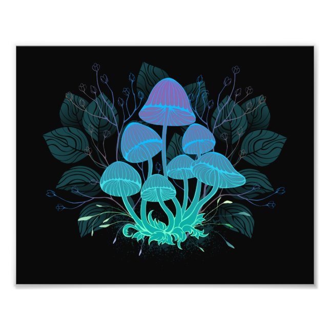 Foto Toadstools en Bushes (Frente)