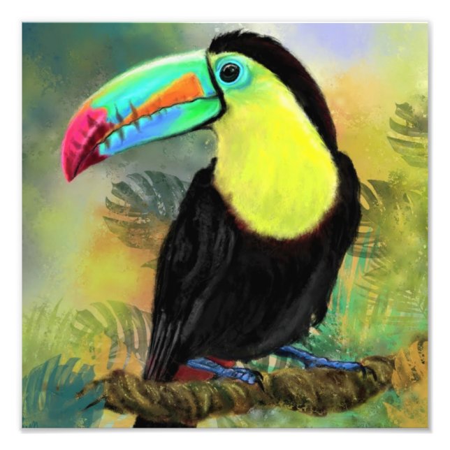 Foto Toco tropical Toco Toucan Bird Photo Print - Pintu (Frente)