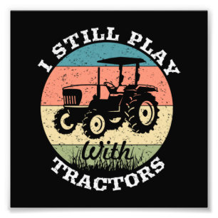 Foto Todavía Juego Con Los Agricultores De Tractores