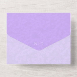 Foto Todo en una boda Lilac Invitación Código QR