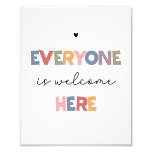 Foto Todos son bienvenidos aquí