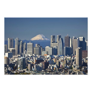Foto Tokio, Shinjuku District Skyline, Monte Fuji,