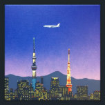 Foto Tokyo Japan Skyline 80's Hiroshi Nagai Art<br><div class="desc">Hiroshi Nagai: Pionero del arte pop japonés Hiroshi Nagai es un destacado artista japonés conocido por su vibrante y colorido estilo de arte pop. Sus obras a menudo representan escenas de la vida cotidiana, mezclando elementos de nostalgia, futurismo y un toque de melancolía. La estética distintiva de Nagai, caracterizada por...</div>