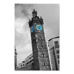 Foto Tolbooth Steeple, Glasgow, Scotland Photo print