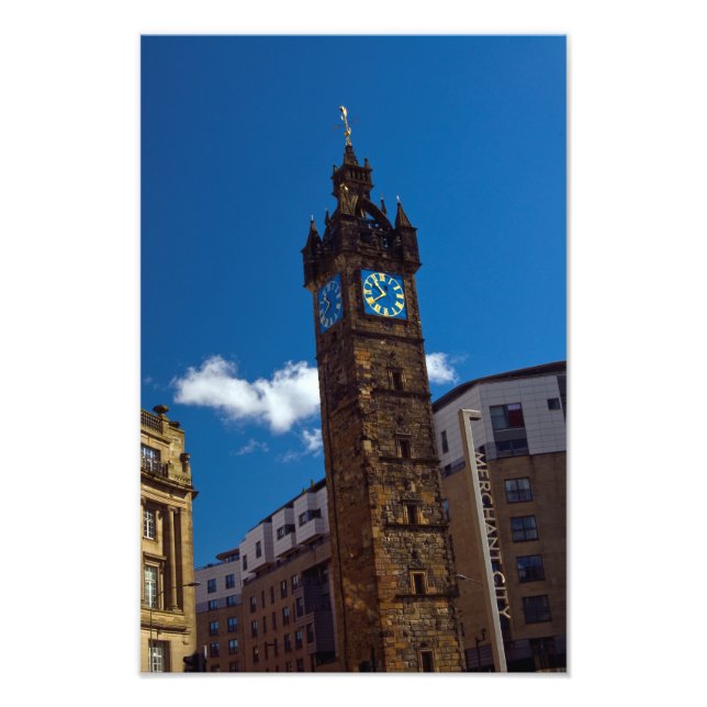 Foto Tolbooth Steeple, Glasgow, Scotland Photo print (Frente)
