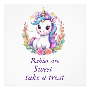 Foto Toma un regalo de baby shower minimalista de unico