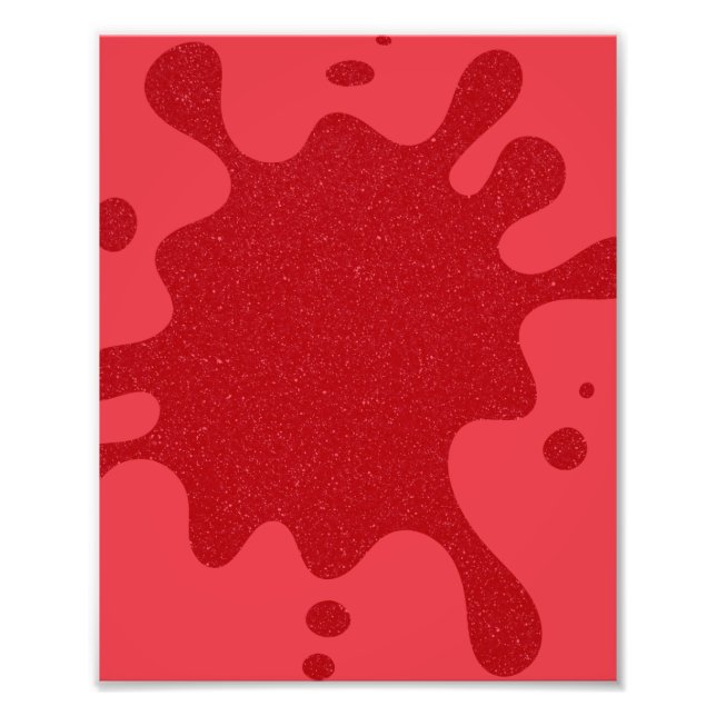 Foto Tomato Red Splatter Custom Poster Print (Frente)