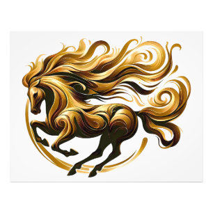 Foto Torbellino Dorado – Caballo Real en Movimiento