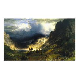 Foto Tormenta de Bierstadt en las montañas rocosas