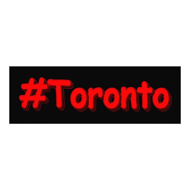 Foto "Toronto" Diseño Cuto. ¡Hazte con una en Zazzle (Frente)