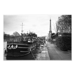 Foto Torre Eiffel en barco en el Sena -