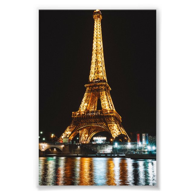 Foto Torre Eiffel por la noche (Frente)