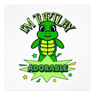 Foto Tortuga Linda Frase Divertida Totalmente Adorable