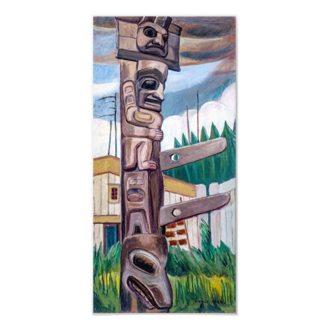 Foto Totem de Haida | Emily Carr | (Frente)
