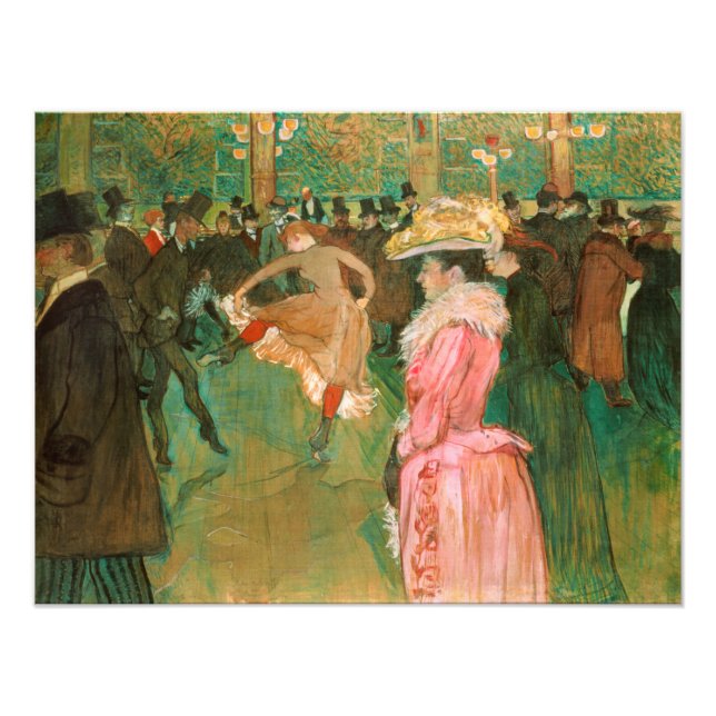 Foto Toulouse-Lautrec - En el Rouge, la danza (Frente)