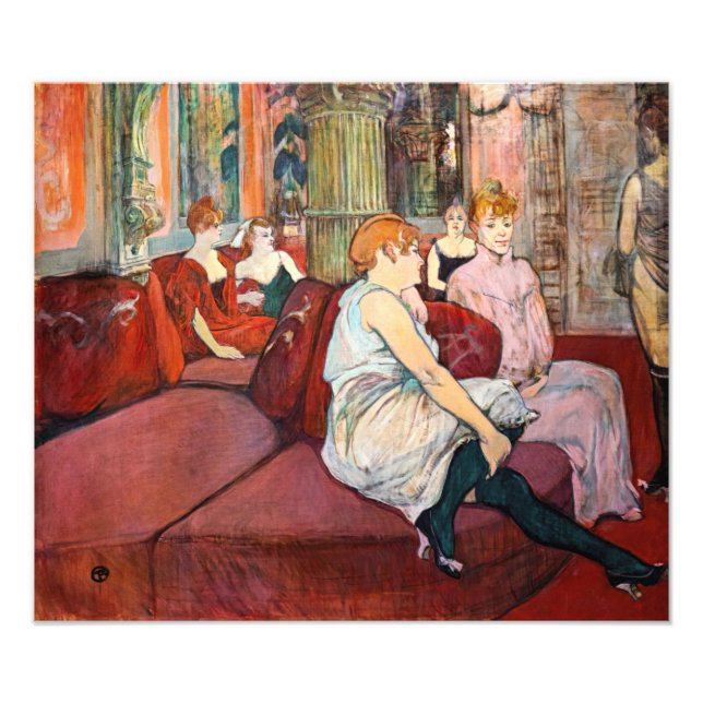 Foto Toulouse-Lautrec - En el Salón, rue des Moulins (Frente)
